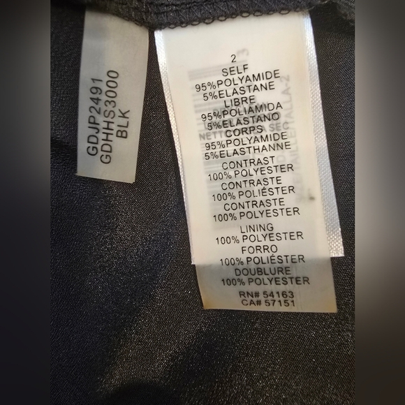 Guess Black Ruffled Sheath Mini Dress Size 2 - Picture 11 of 11